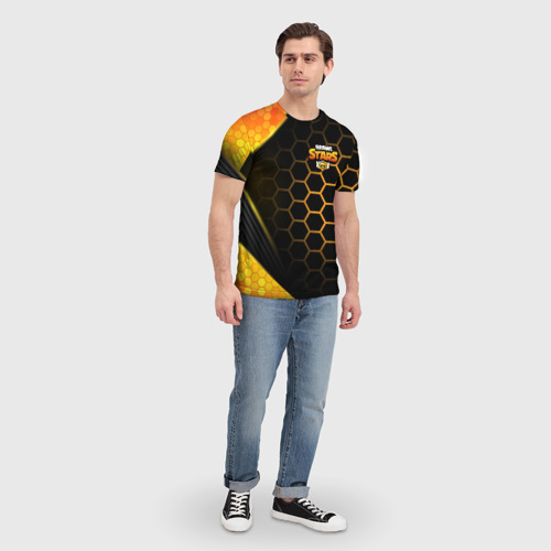 Мужская футболка 3D с принтом Brawl Stars, вид сбоку #3