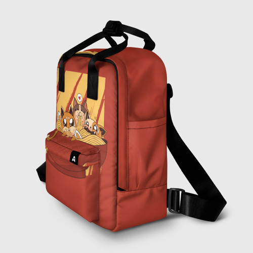 Женский рюкзак 3D с принтом Котики, фото на моделе #1