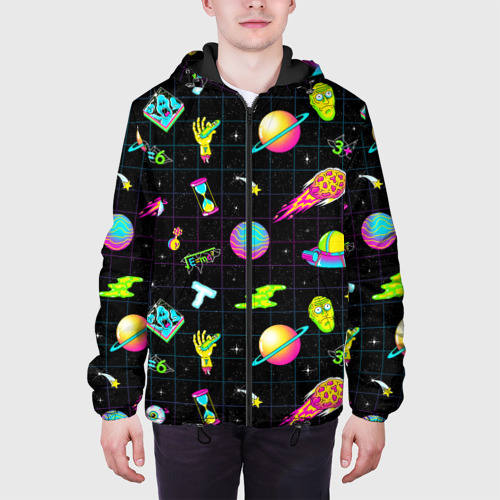 Мужская куртка 3D с принтом Rick and Morty universe, вид сбоку #3
