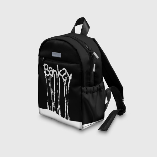 Детский рюкзак 3D с принтом Banksy, вид сбоку #3