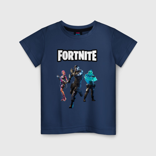 Детская футболка хлопок с принтом Fortnite Battle Chapter 2, вид спереди #2