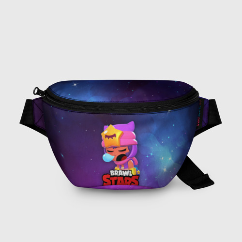 Поясная сумка 3D с принтом SANDY SPACE (Brawl Stars), вид спереди #2