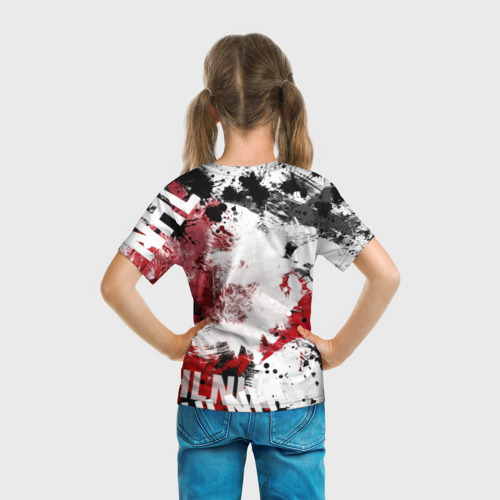 Детская футболка 3D с принтом Нью-Джерси Девилз, вид сзади #2