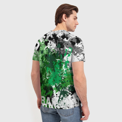 Мужская футболка 3D с принтом Бостон Селтикс, вид сзади #2