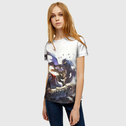 Женская футболка 3D с принтом Darksiders Genesis, фото на моделе #1