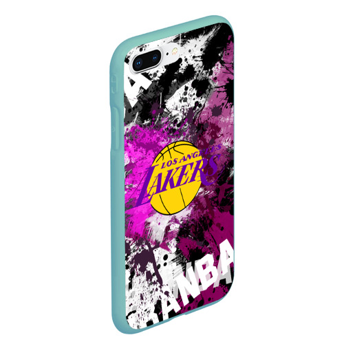 Чехол для iPhone 7Plus/8 Plus матовый с принтом Лос-Анджелес Лейкерс, Los Angeles Lakers, вид сбоку #3