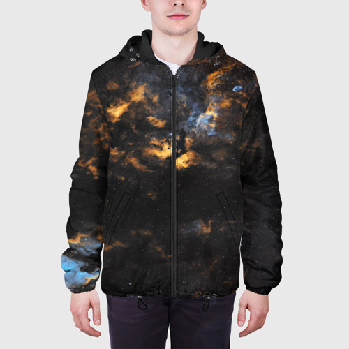 Мужская куртка 3D с принтом Космическое небо, вид сбоку #3