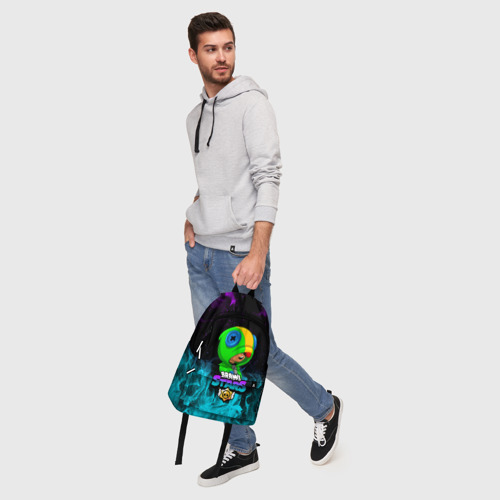 Рюкзак 3D с принтом BRAWL STARS LEON | ЛЕОН, фото #5