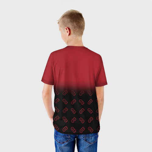 Детская футболка 3D с принтом GAYAZOV$ BROTHER$, вид сзади #2