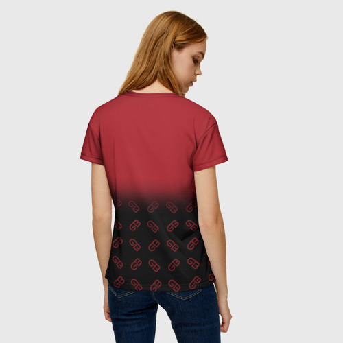 Женская футболка 3D с принтом Gayazov$ Brother$, вид сзади #2