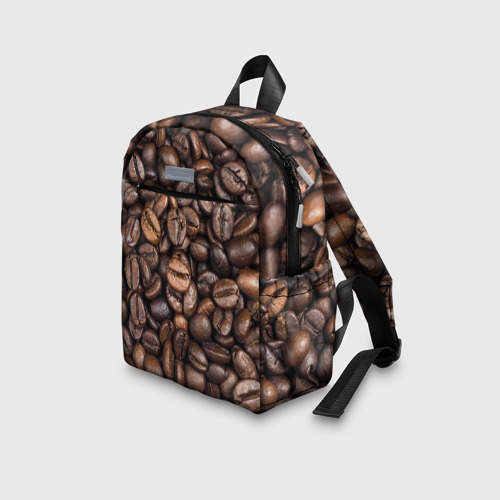 Детский рюкзак 3D с принтом Coffee, вид сбоку #3