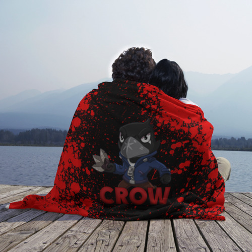 Плед 3D с принтом Brawl Stars crow, вид сбоку #3