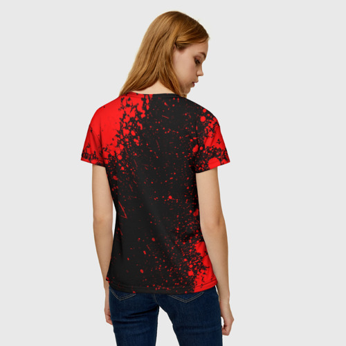 Женская футболка 3D с принтом Brawl Stars CROW, вид сзади #2
