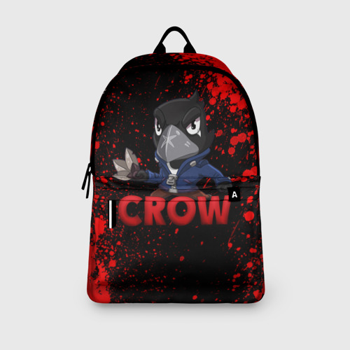 Рюкзак 3D с принтом Brawl Stars CROW, вид сбоку #3