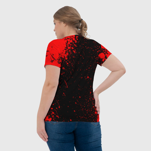 Женская футболка 3D с принтом Brawl Stars CROW, вид сзади #2