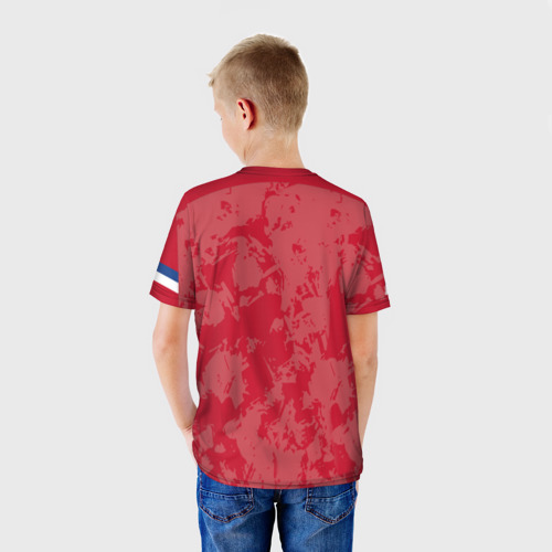 Детская футболка 3D с принтом СССР Retro 2020, вид сзади #2