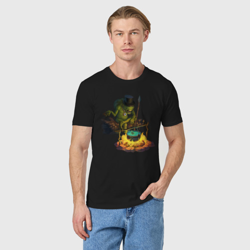 Мужская футболка хлопок с принтом Сэр Троглодит - Троглодит, фото на моделе #1