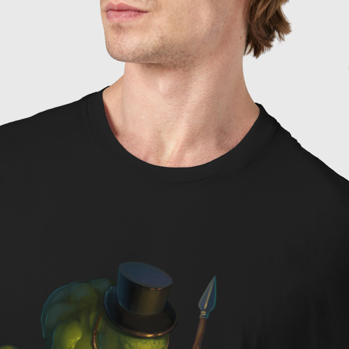 Мужская футболка хлопок с принтом Сэр Троглодит - Троглодит, фото #4