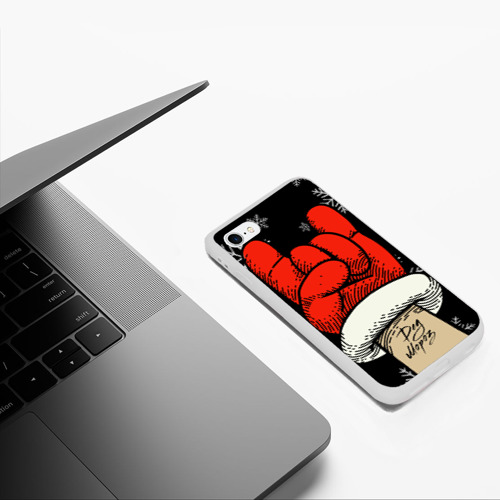Чехол для iPhone 6/6S матовый с принтом Рок Дед Мороз, фото #5
