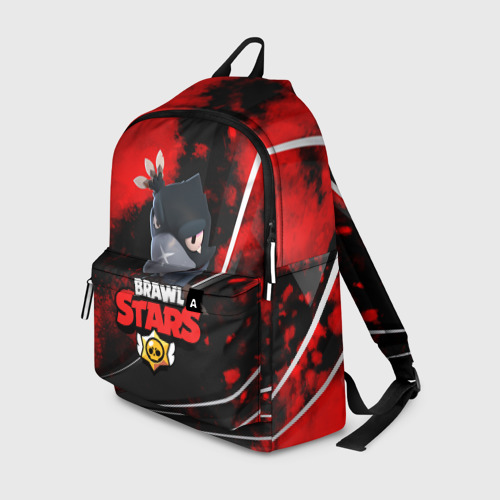 Рюкзак 3D с принтом BRAWL STARS CROW, вид спереди #2