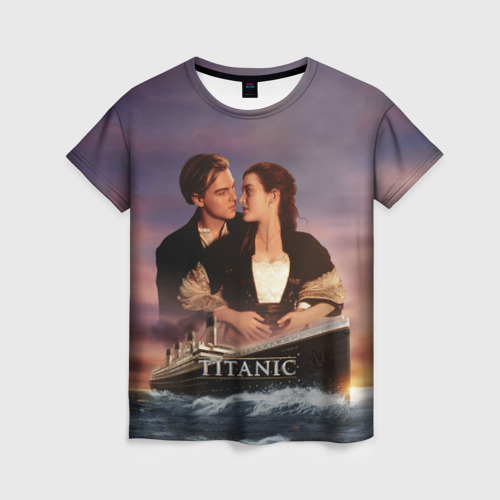 Женская футболка 3D с принтом Titanic, вид спереди #2