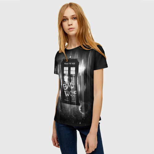 Женская футболка 3D с принтом Doctor Who, фото на моделе #1