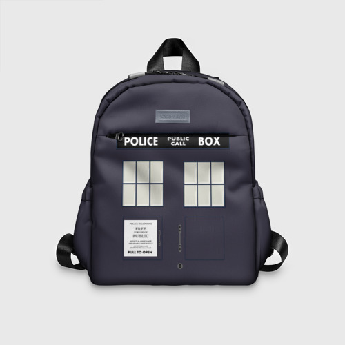 Детский рюкзак 3D с принтом Doctor Who, вид спереди #2