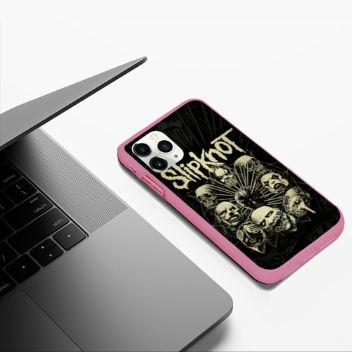 Чехол для iPhone 11 Pro Max матовый с принтом Slipknot, фото #5