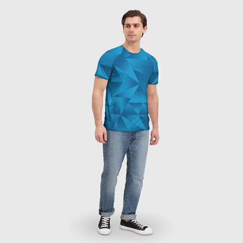 Мужская 3D футболка с принтом FCZP home kit, вид сбоку #3