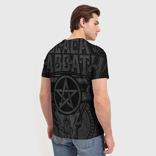 Мужская футболка 3D с принтом Black Sabbath, вид сзади #2