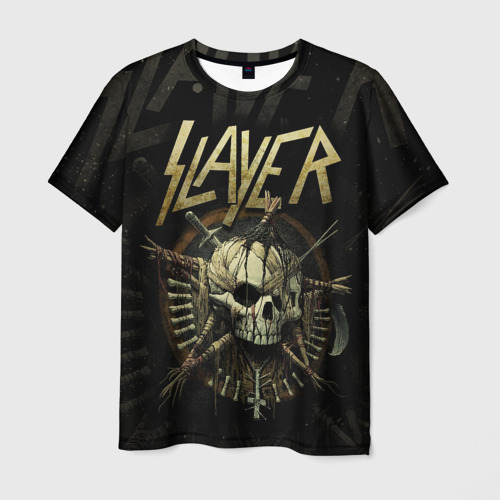 Мужская футболка 3D с принтом Slayer, вид спереди #2