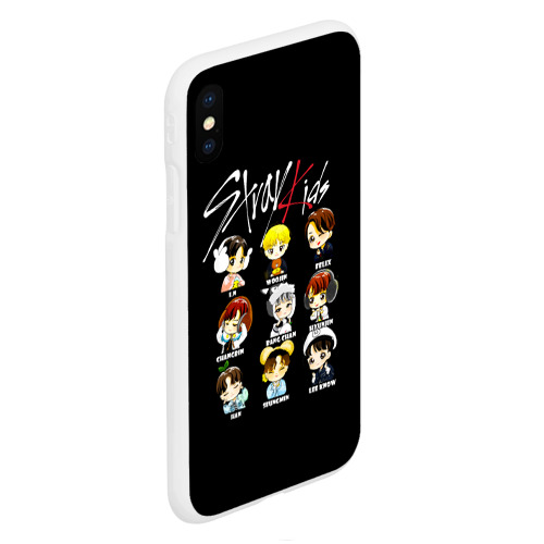 Чехол для iPhone XS Max матовый с принтом Stray Kids, вид сбоку #3