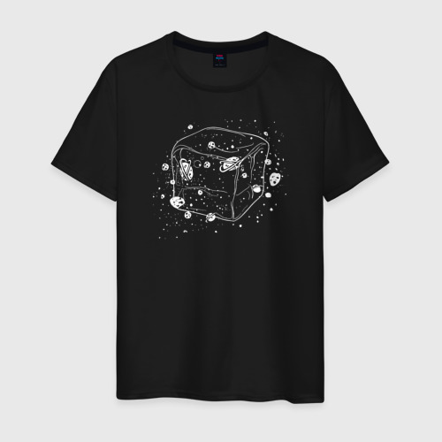 Мужская футболка хлопок с принтом Галактика Абстракция, вид спереди #2