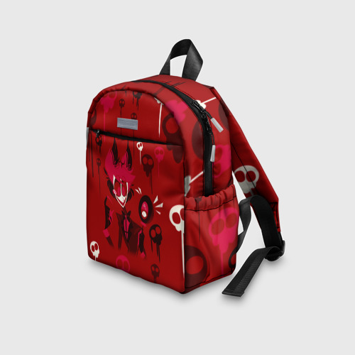 Детский рюкзак 3D с принтом Hazbin Hotel, вид сбоку #3