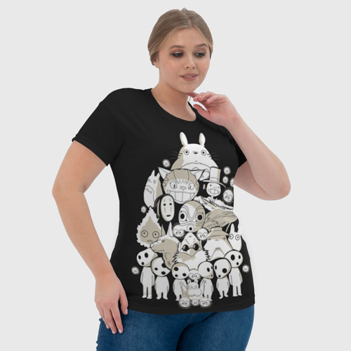 Женская футболка 3D с принтом Тоторо, фото #4