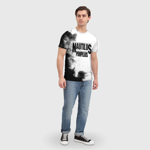 Мужская 3D футболка с принтом Nautilus Pompilius, вид сбоку #3