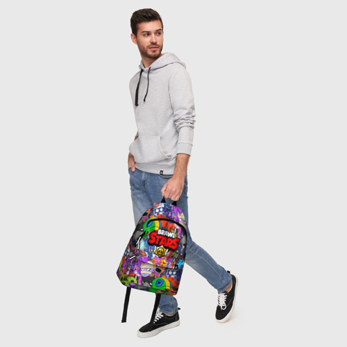 Рюкзак 3D с принтом Бравлеры классические - pattern, фото #5