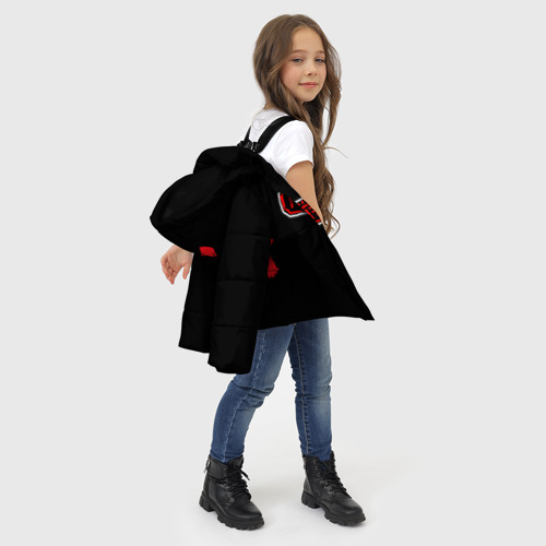 Зимняя куртка для девочек 3D с принтом Purgen, фото #4