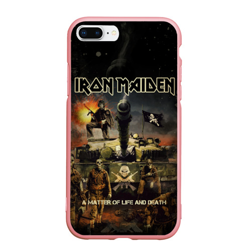 Чехол для iPhone 7Plus/8 Plus матовый с принтом Iron Maiden, вид спереди #2