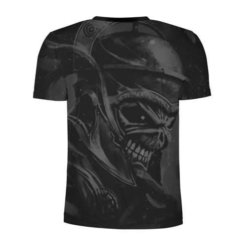 Мужская футболка 3D спортивная с принтом Iron Maiden, вид сзади #1