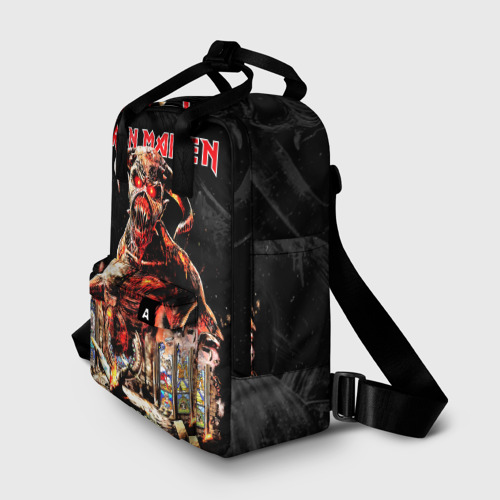 Женский рюкзак 3D с принтом Iron Maiden, фото на моделе #1