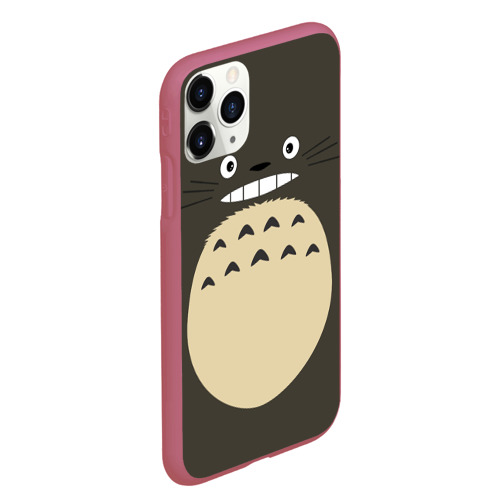 Чехол для iPhone 11 Pro Max матовый с принтом Totoro, вид сбоку #3