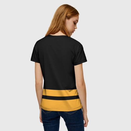 Женская футболка 3D с принтом Бостон Брюинз НХЛ, вид сзади #2