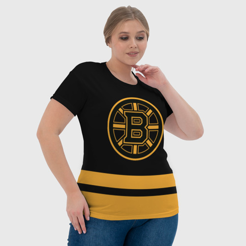Женская футболка 3D с принтом Бостон Брюинз НХЛ, фото #4