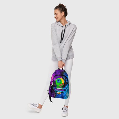 Рюкзак 3D с принтом BRAWL STARS LEON | ЛЕОН ОГОНЬ, фото #6