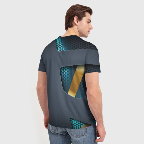 Мужская футболка 3D с принтом Mass Effect N7 Масс эффект Н7, вид сзади #2
