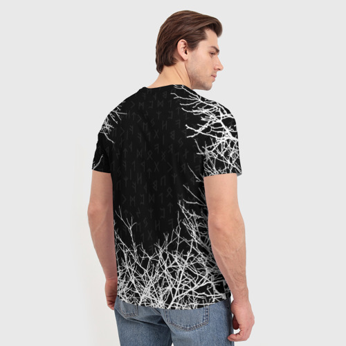 Мужская футболка 3D с принтом ВИКИНГИ, вид сзади #2