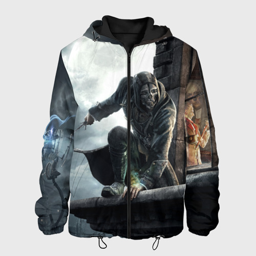 Мужская куртка 3D с принтом Dishonored, вид спереди #2