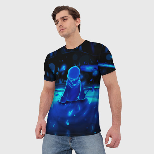 Мужская футболка 3D с принтом Undertale, фото на моделе #1
