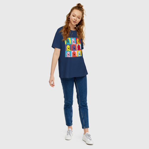 Женская футболка oversize с принтом Граф Лимонхват pop-art, вид сбоку #3